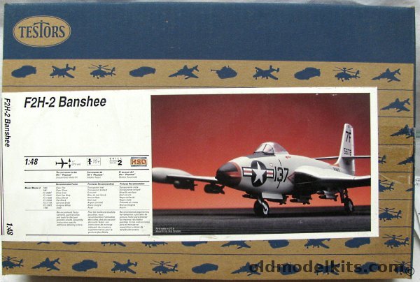 Testors 1/48 McDonnel F2H-2 Banshee - US Navy - (F2H2), 7522 plastic model kit